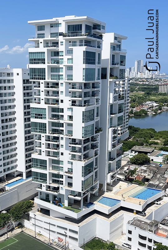 Fachada del Condominio Montú — Marbella, Cartagena de Indias